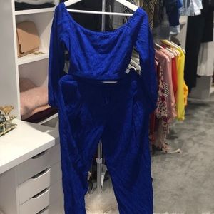 Bebe crop top & jogger pant set